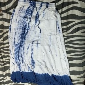 Long tie dye skirt